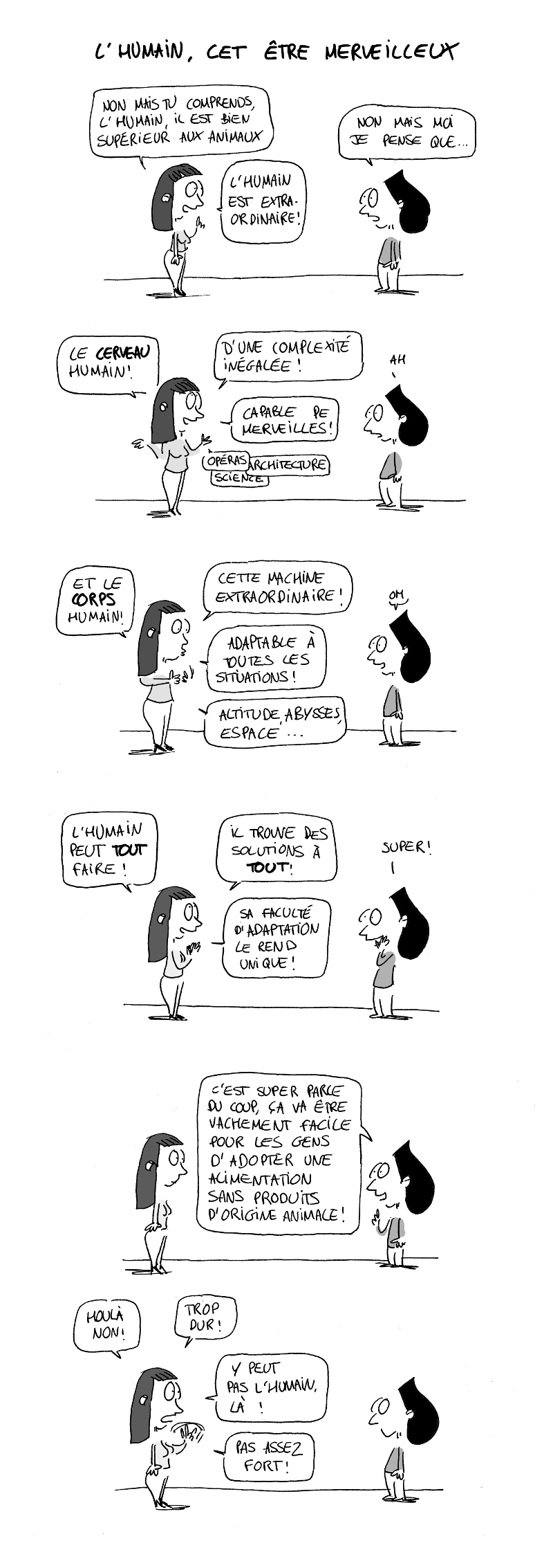 L’humain, cet être merveilleux